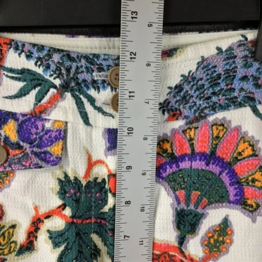 J.‎ Crew Re-Imagined Anderson Floral Textured Cropped Pants Sz 8